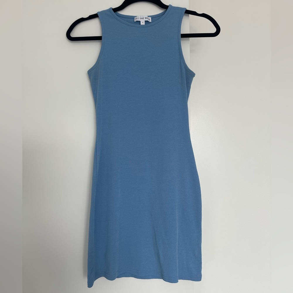 Revolve Blue All the Ways Tank Dress